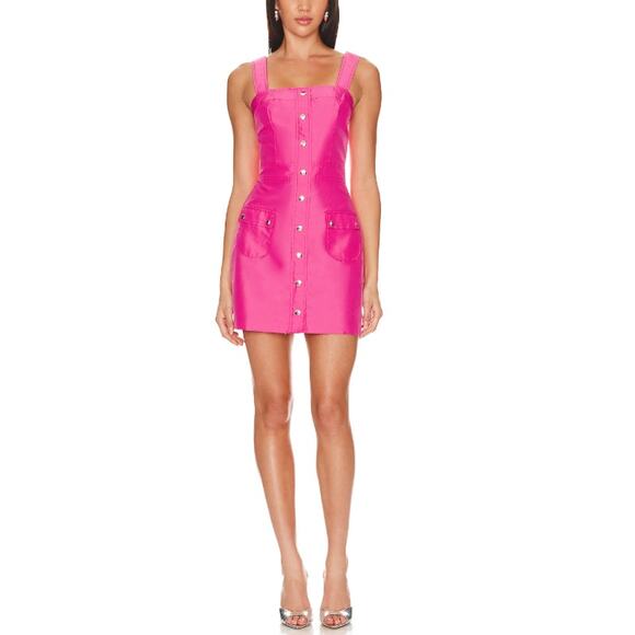 Amanda Uprichard Dresses & Skirts - Amanda Uprichard Pink 'Archie' Nylon Mini Dress Size M